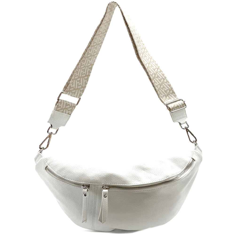 Wanda T Crossbody and Belt Bag in Genuine Leather - Made In Italy
