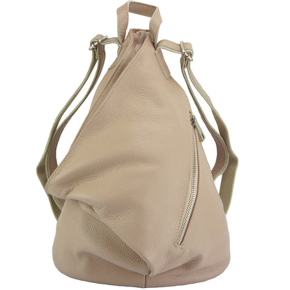 Clapton Backpack in Supple small-grained leather - Made In Italy