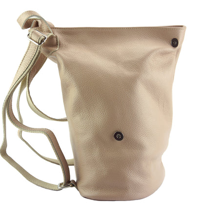 Clapton Backpack in Supple small-grained leather - Made In Italy