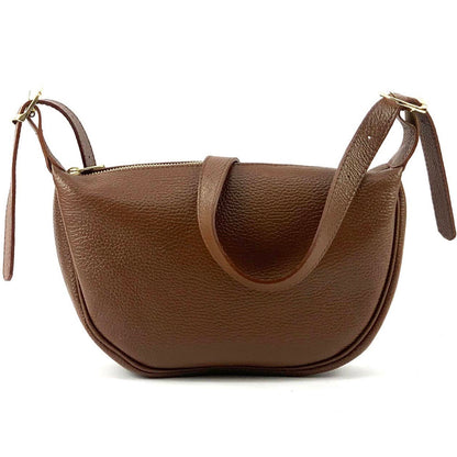 Emmaline Small Hobo leather bag - Made In Italy