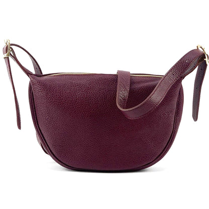 Emmaline Small Hobo leather bag - Made In Italy