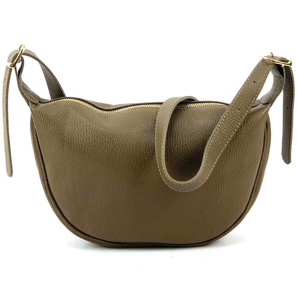 Emmaline Small Hobo leather bag - Made In Italy