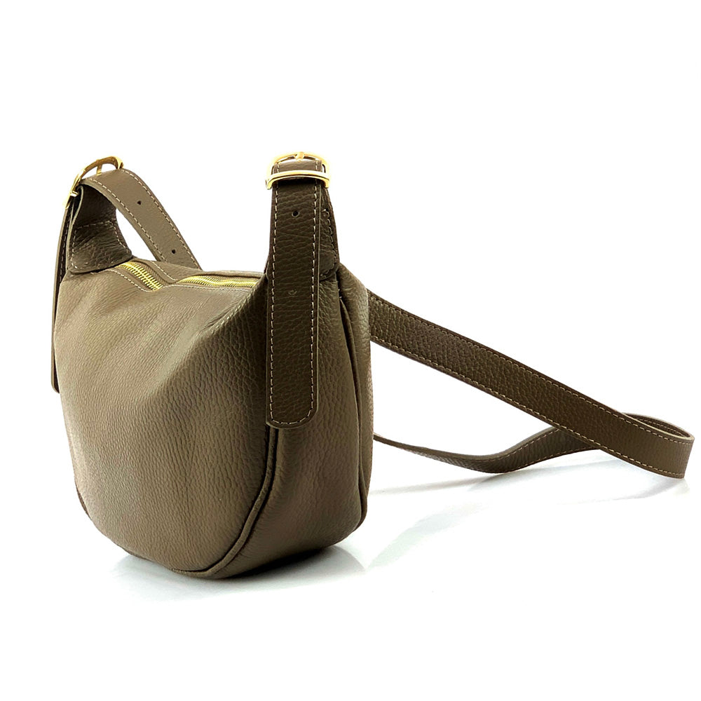 Emmaline Small Hobo leather bag - Made In Italy