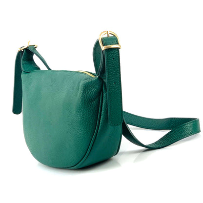 Emmaline Small Hobo leather bag - Made In Italy
