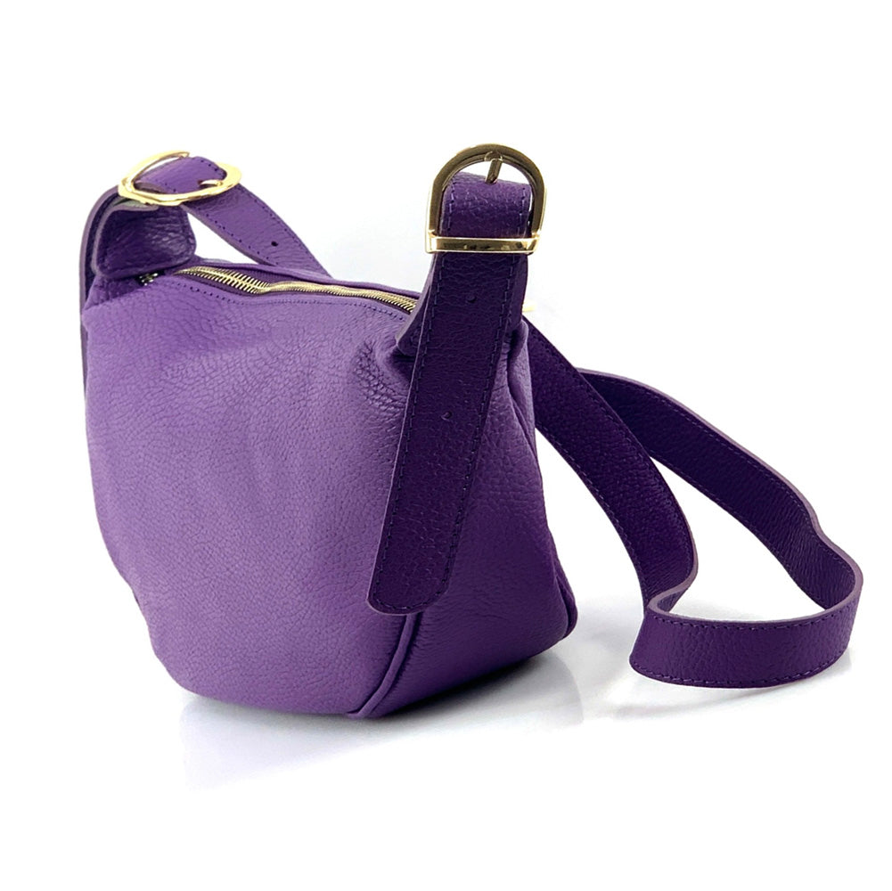 Emmaline Small Hobo leather bag - Made In Italy