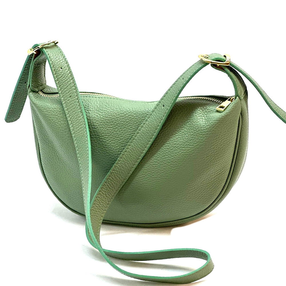 Emmaline Small Hobo leather bag - Made In Italy