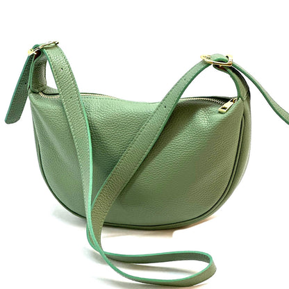 Emmaline Small Hobo leather bag - Made In Italy