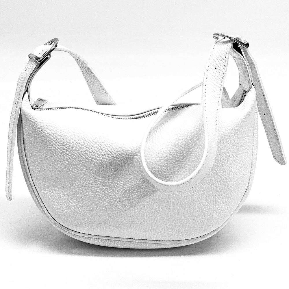 Emmaline Small Hobo leather bag - Made In Italy