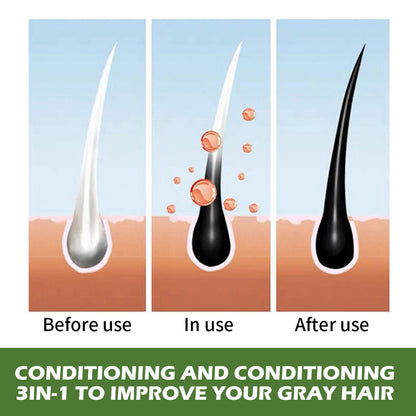 Plant Bubble Hair Natural Black Hair Dark Hair Hair Care Easy Color Lasting Mild Not Irritating