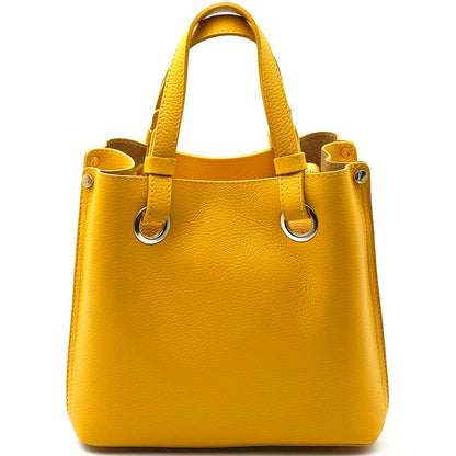 Eleonora leather shoulder bag - Made In Italy