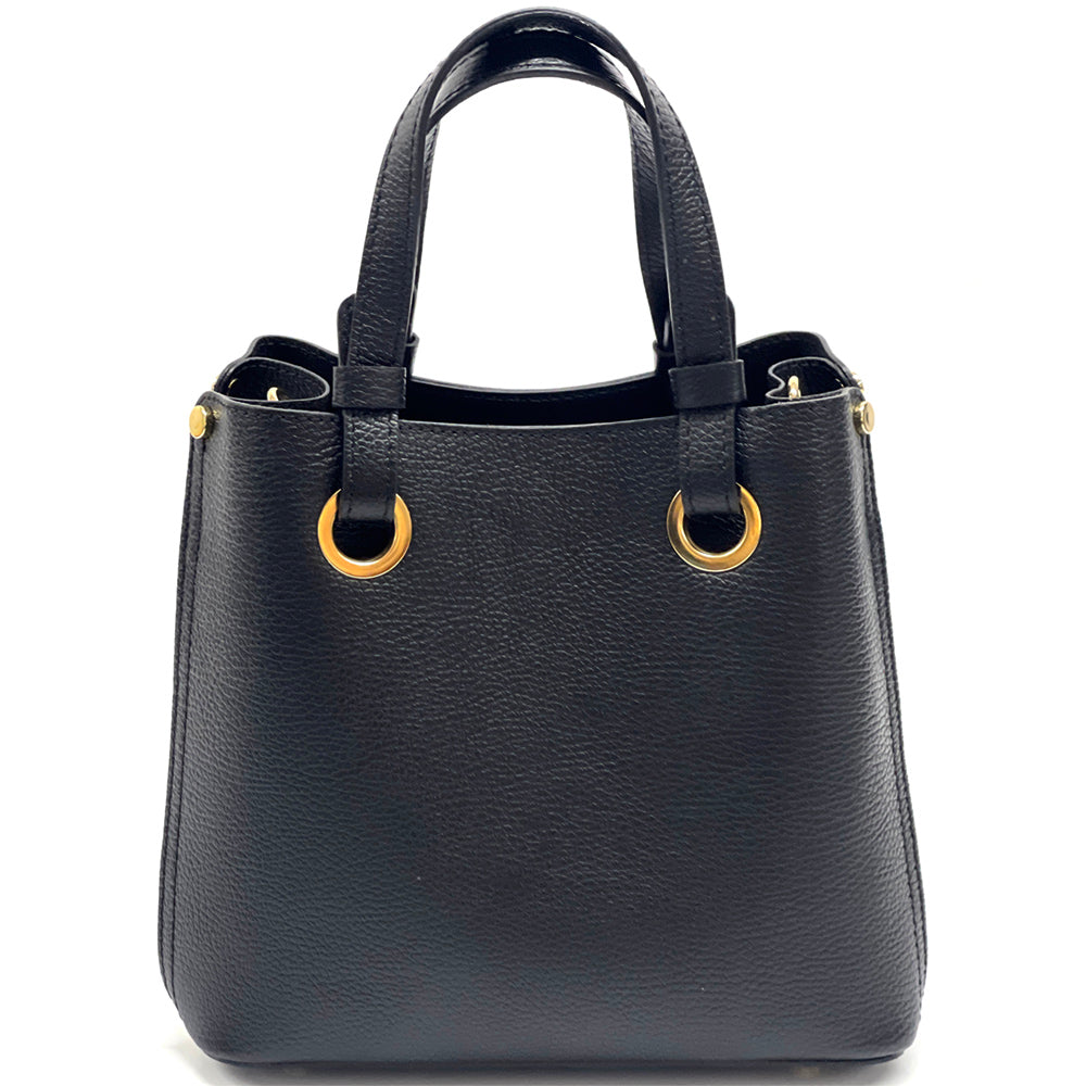 Eleonora leather shoulder bag - Made In Italy