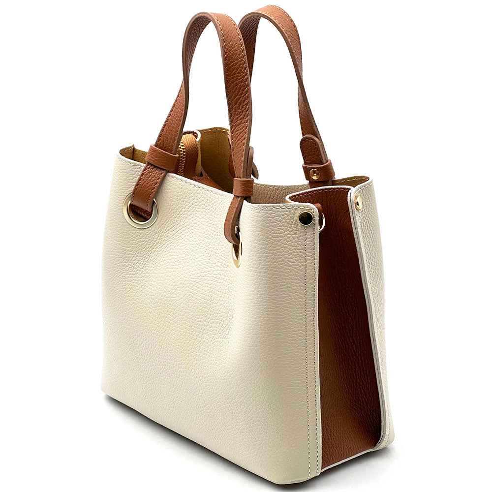 Eleonora leather shoulder bag - Made In Italy