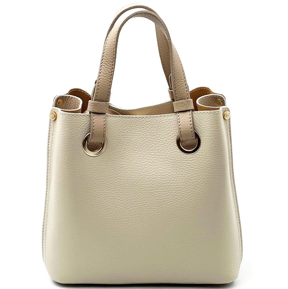 Eleonora leather shoulder bag - Made In Italy