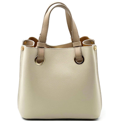 Eleonora leather shoulder bag - Made In Italy