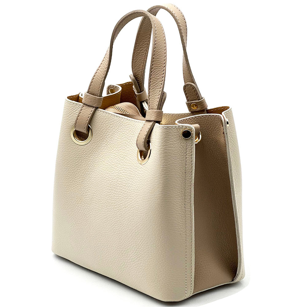 Eleonora leather shoulder bag - Made In Italy