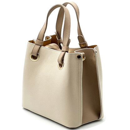 Eleonora leather shoulder bag - Made In Italy