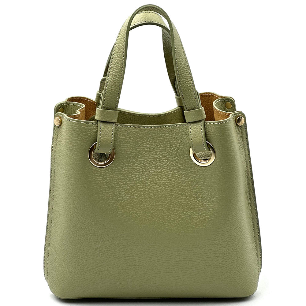 Eleonora leather shoulder bag - Made In Italy