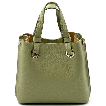 Eleonora leather shoulder bag - Made In Italy