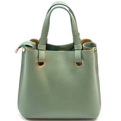 Eleonora leather shoulder bag - Made In Italy