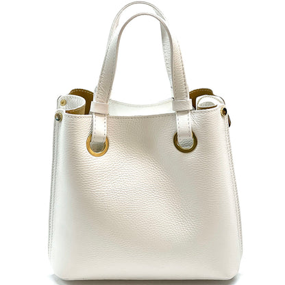 Eleonora leather shoulder bag - Made In Italy