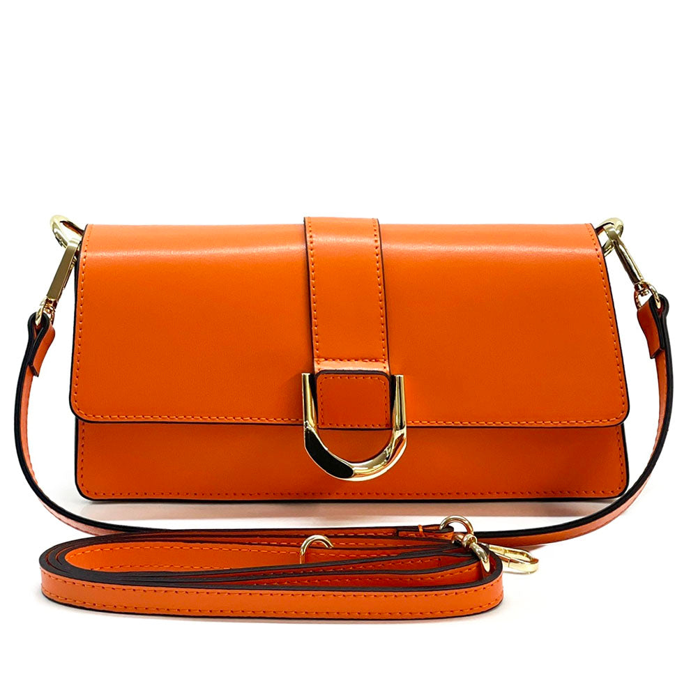 Maia cow Leather shoulder bag - Made In Italy