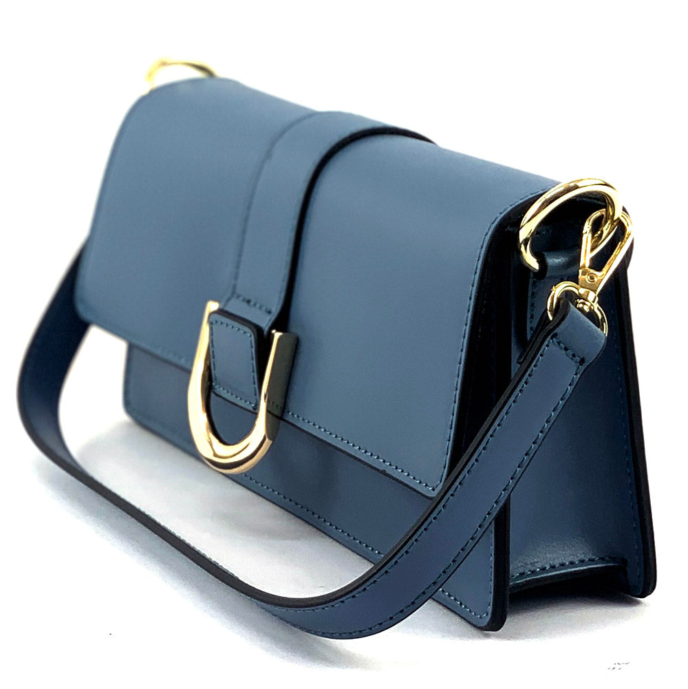 Maia cow Leather shoulder bag - Made In Italy
