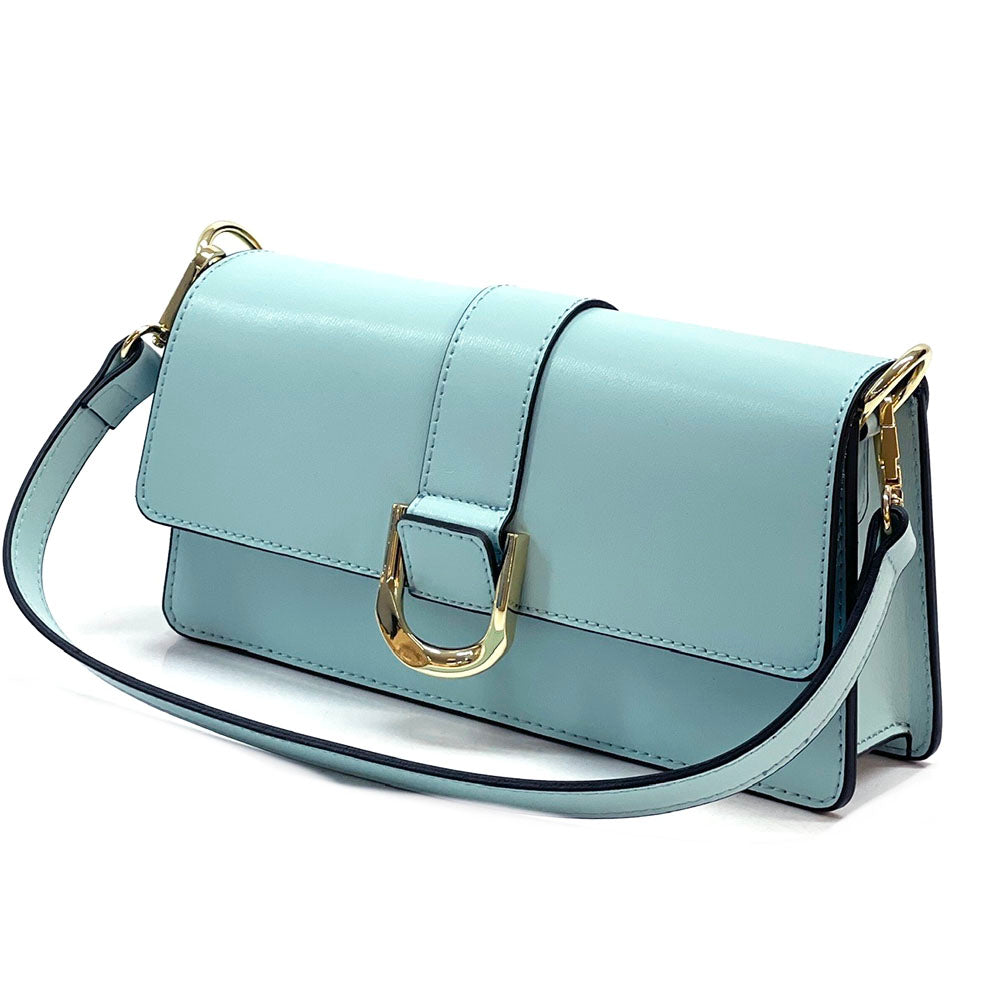 Maia cow Leather shoulder bag - Made In Italy