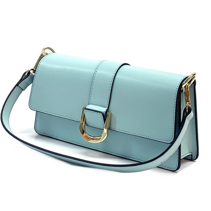 Maia cow Leather shoulder bag - Made In Italy