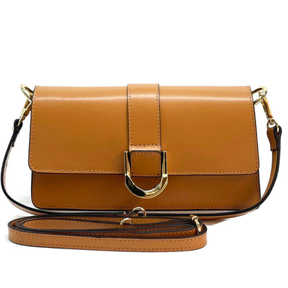 Maia cow Leather shoulder bag - Made In Italy