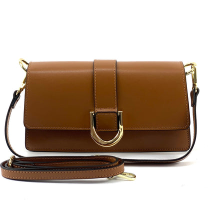 Maia cow Leather shoulder bag - Made In Italy