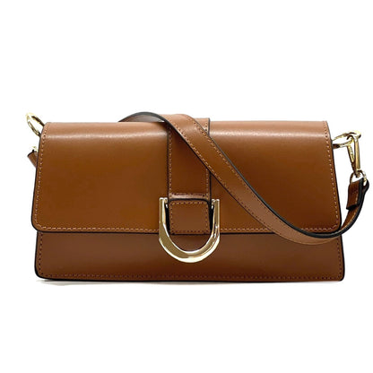 Maia cow Leather shoulder bag - Made In Italy