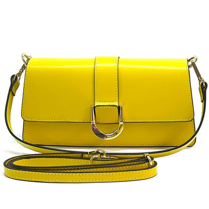 Maia cow Leather shoulder bag - Made In Italy