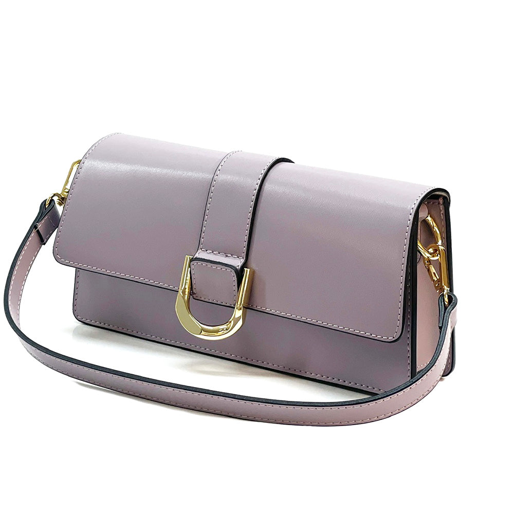 Maia cow Leather shoulder bag - Made In Italy