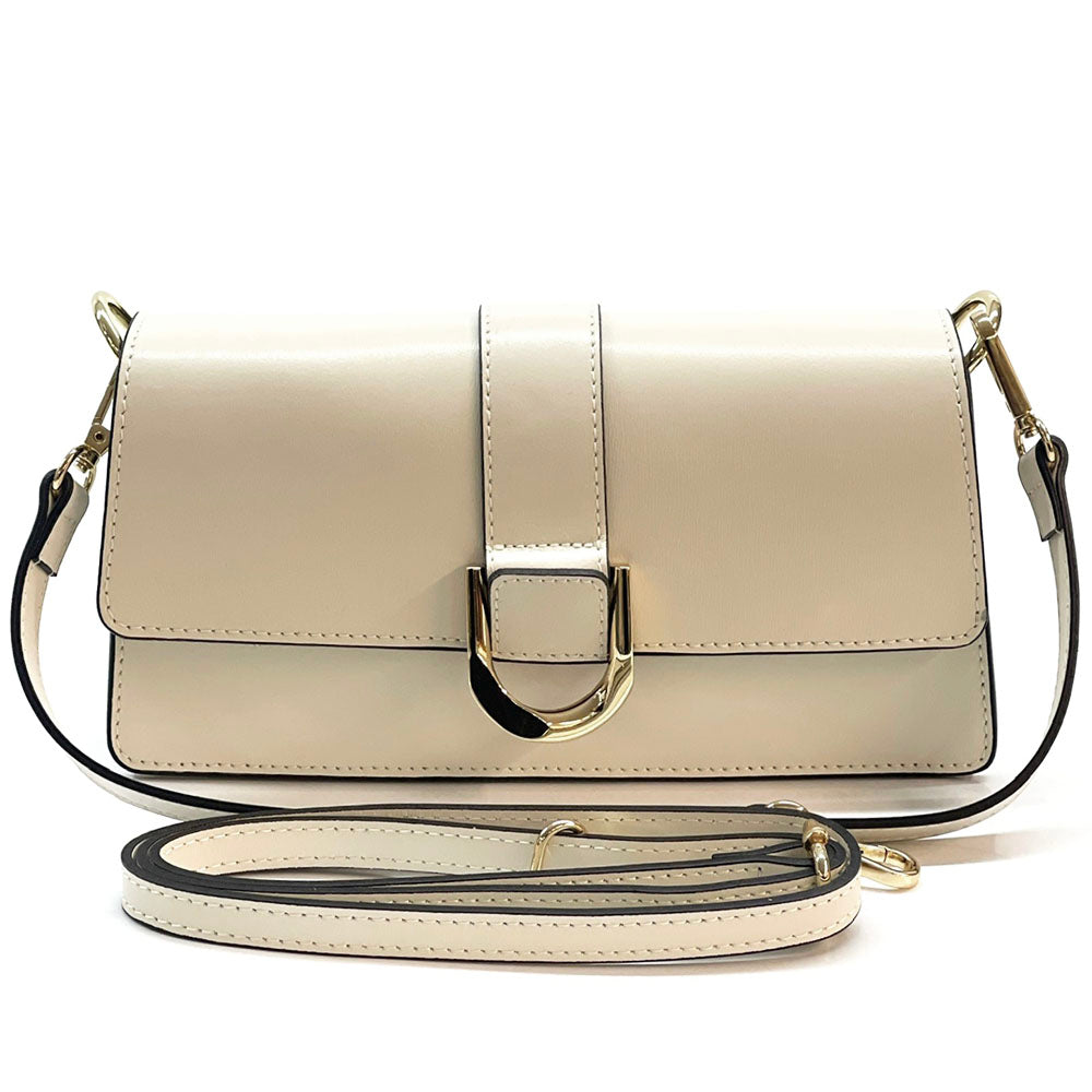 Maia cow Leather shoulder bag - Made In Italy