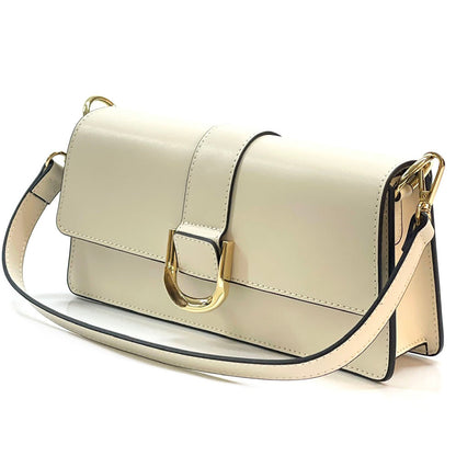 Maia cow Leather shoulder bag - Made In Italy