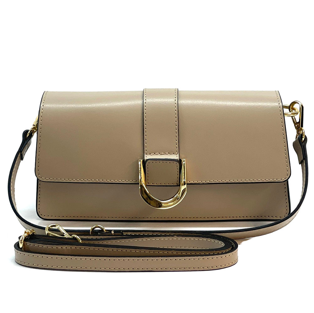 Maia cow Leather shoulder bag - Made In Italy