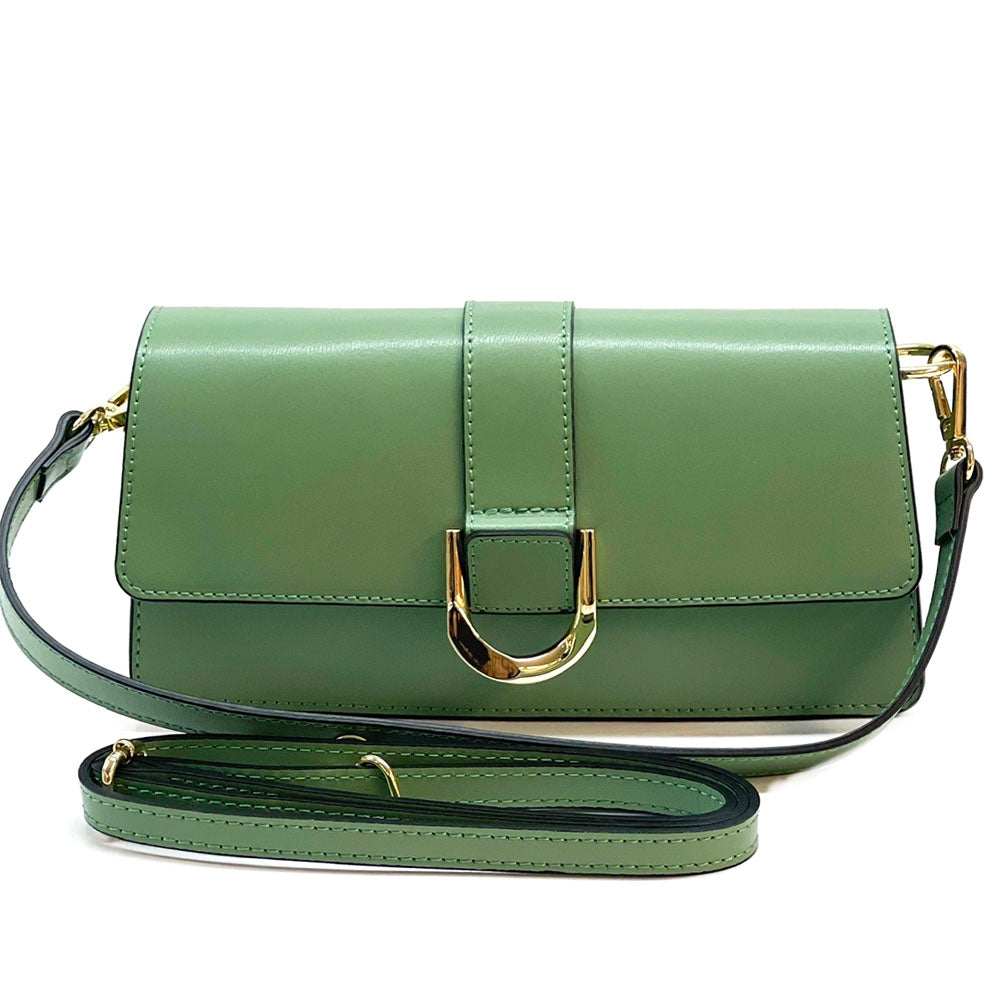 Maia cow Leather shoulder bag - Made In Italy