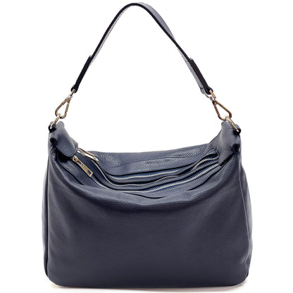 Assunta leather shoulder bag - Made In Italy