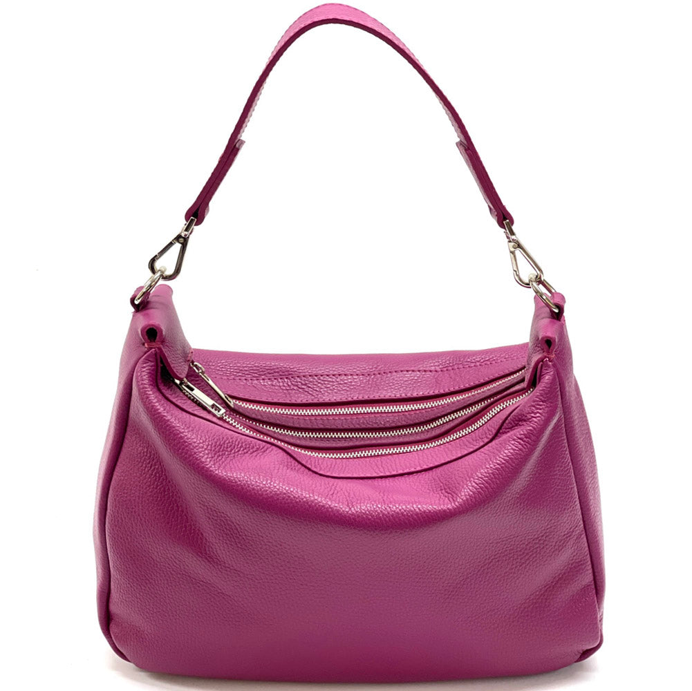 Assunta leather shoulder bag - Made In Italy