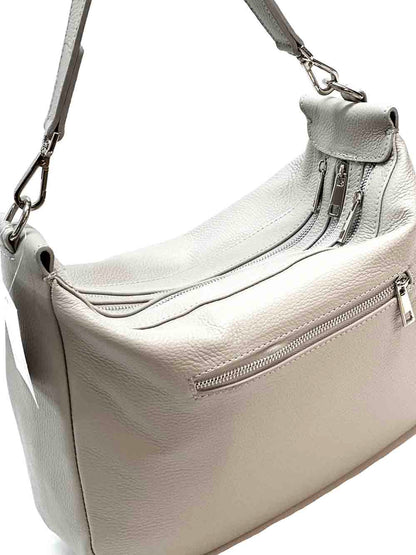 Assunta leather shoulder bag - Made In Italy