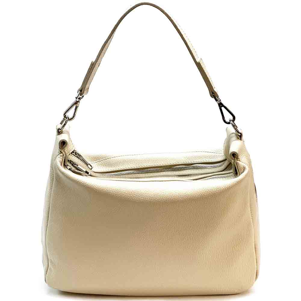 Assunta leather shoulder bag - Made In Italy