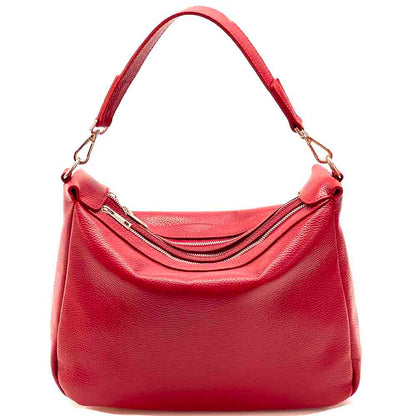 Assunta leather shoulder bag - Made In Italy