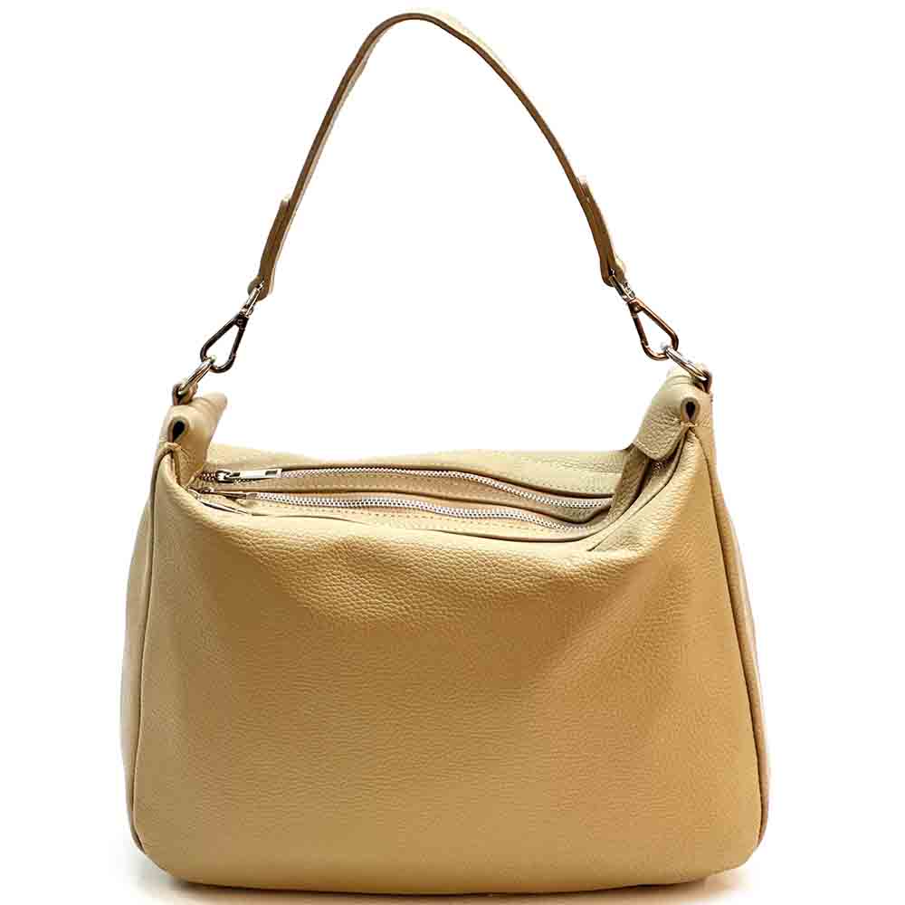 Assunta leather shoulder bag - Made In Italy
