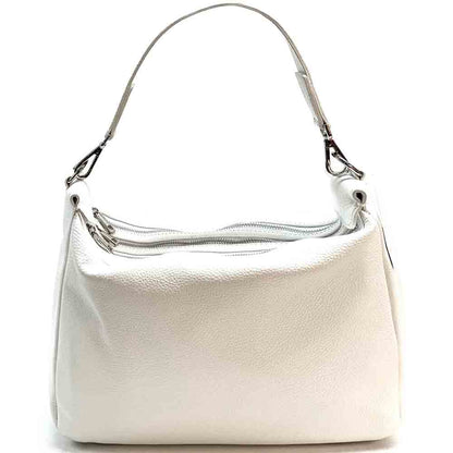 Assunta leather shoulder bag - Made In Italy