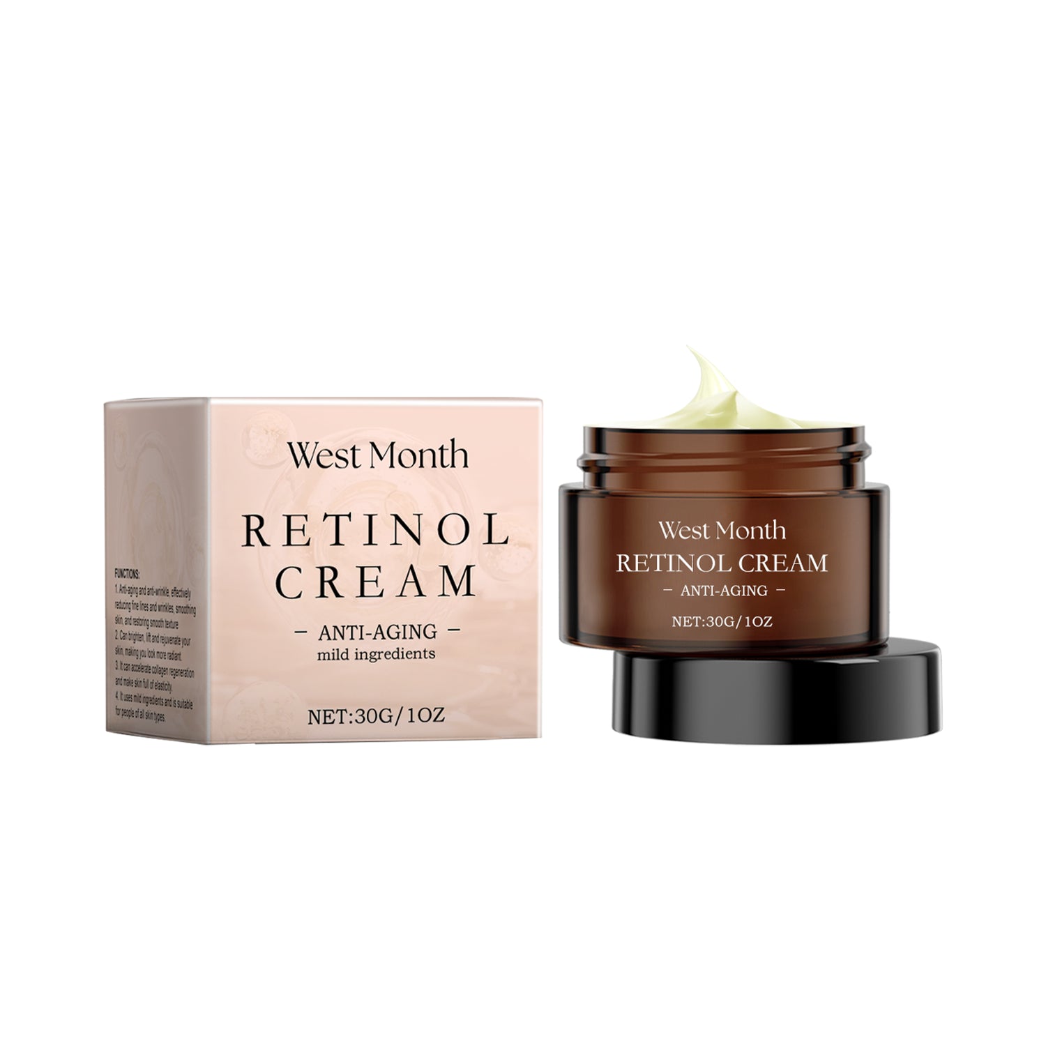 Retinol Firming Cream, Facial Moisturizing Retinol Arbutin Skin Care Cream