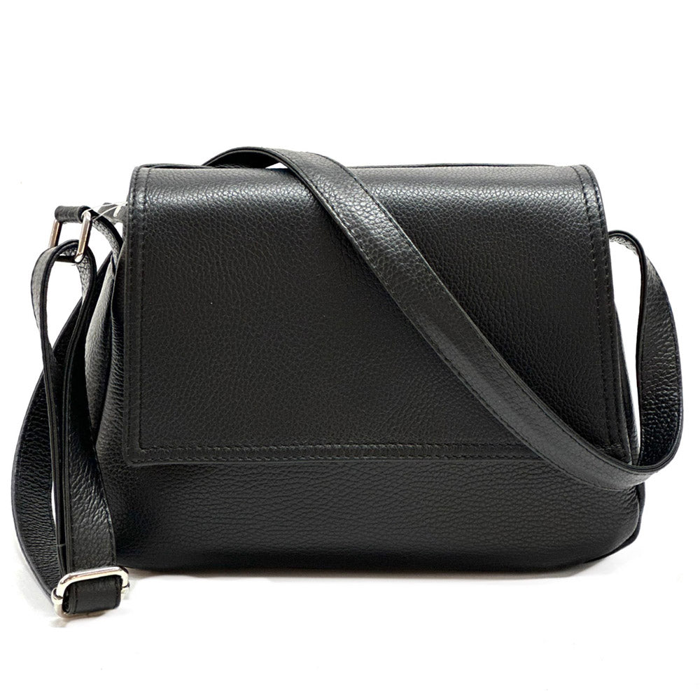 Felicità leather crossbody bag - Made In Italy