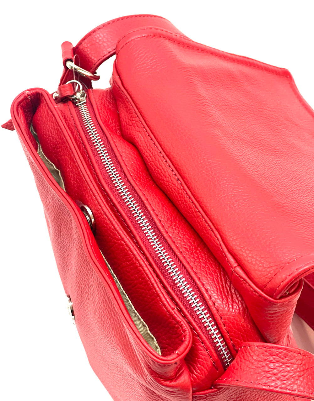 Felicità leather crossbody bag - Made In Italy