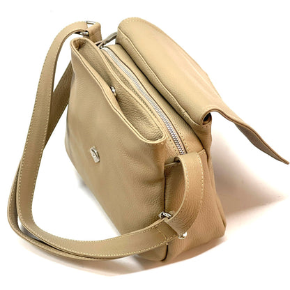 Felicità leather crossbody bag - Made In Italy
