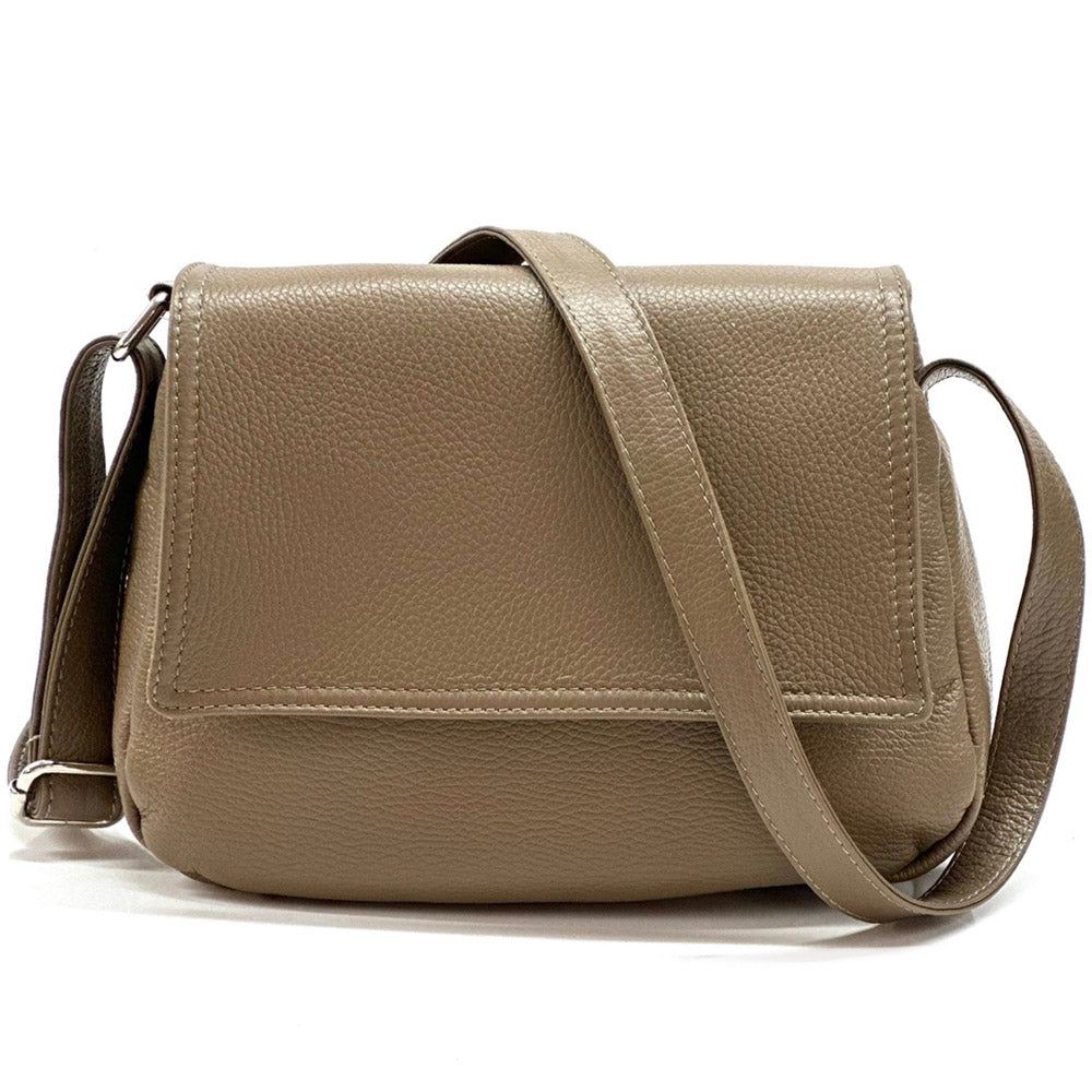 Felicità leather crossbody bag - Made In Italy