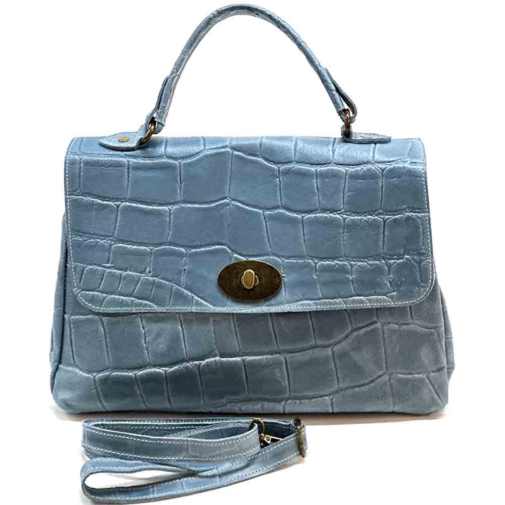 Natalina Cow Leather Messenger Bag - Made In Italy